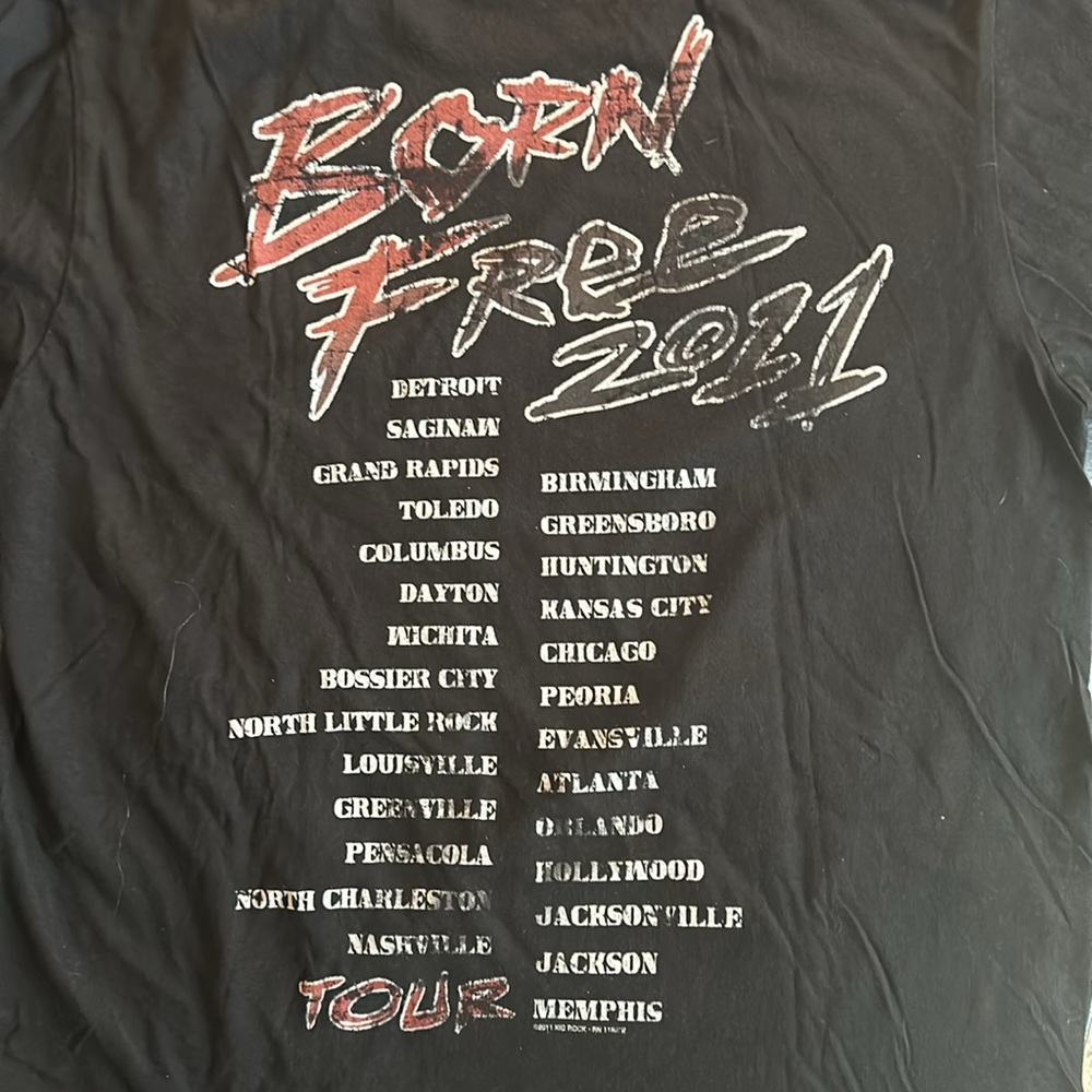 Vintage Kid Rock Born Free Tour T - Picture 3 of 3